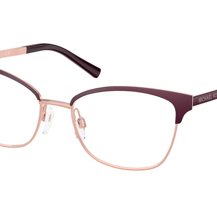 Michael Kors ADRIANNA IV MK3012 Cat Eye Eyeglasses  1108-Cordovan/Rose Gold 51-135-17 - Color Map Brown