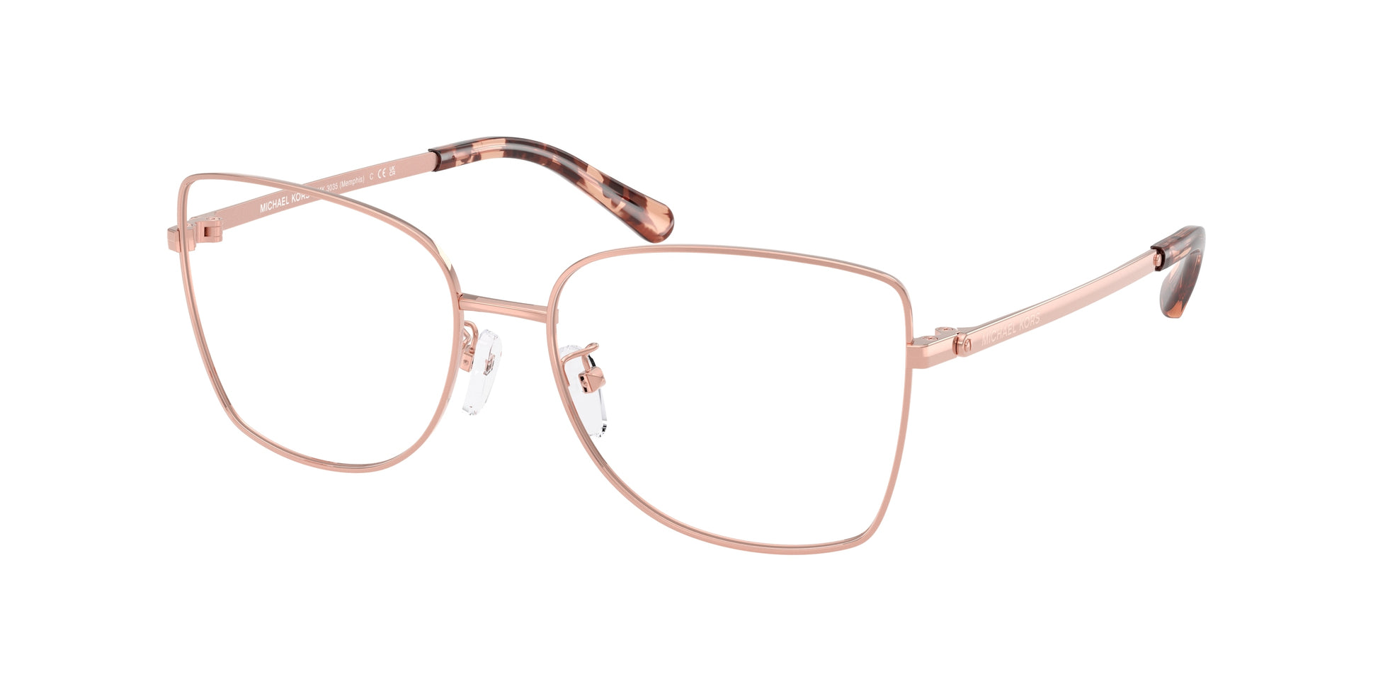 Michael Kors MEMPHIS MK3035 Butterfly Eyeglasses  1108-Rose Gold 54-140-16 - Color Map Gold