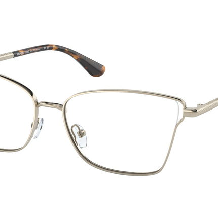Michael Kors RADDA MK3063 Rectangle Eyeglasses  1014-Light Gold 53-140-15 - Color Map Gold