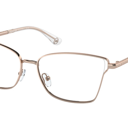Michael Kors RADDA MK3063 Rectangle Eyeglasses  1108-Rose Gold 55-140-15 - Color Map Gold