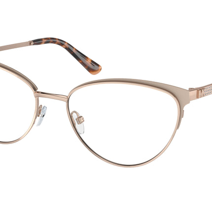 Michael Kors MARSAILLE MK3064B Cat Eye Eyeglasses  1108-Rose Gold/Pink 55-140-17 - Color Map Gold