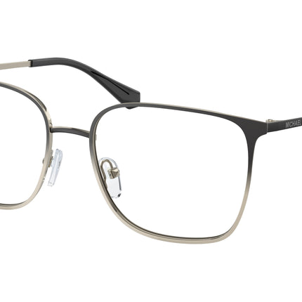 Michael Kors PORTLAND MK3068 Square Eyeglasses  1001-Black Light Gold Gradient 54-140-17 - Color Map Black