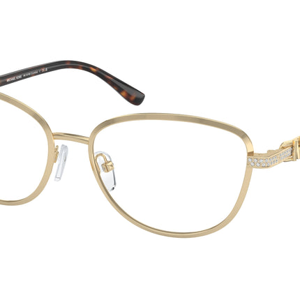 Michael Kors CORDOBA MK3076B Cat Eye Eyeglasses  1014-Shiny Light Gold 55-140-16 - Color Map Gold
