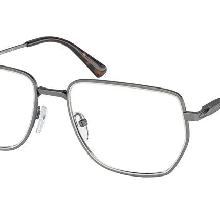 Michael Kors STEAMBOAT MK3080 Irregular Eyeglasses  1002-Shiny Gunmetal 56-145-18 - Color Map Grey