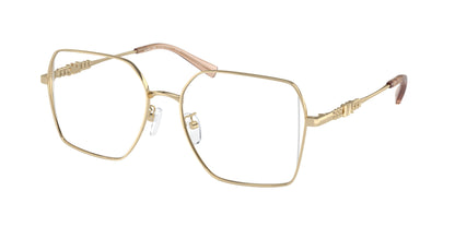 Michael Kors YUNAN MK3082D Square Eyeglasses  1014-Shiny Light Gold 55-145-17 - Color Map Gold