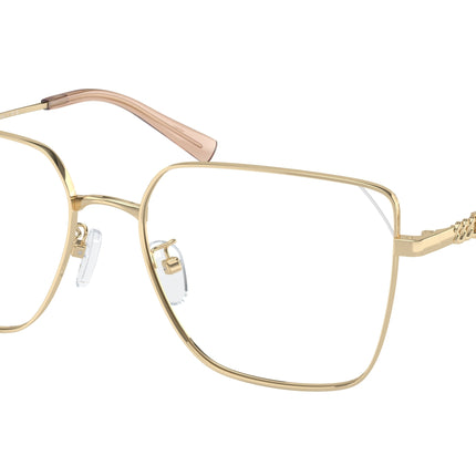 Michael Kors DALI MK3083D Rectangle Eyeglasses  1014-Shiny Light Gold 56-145-17 - Color Map Gold