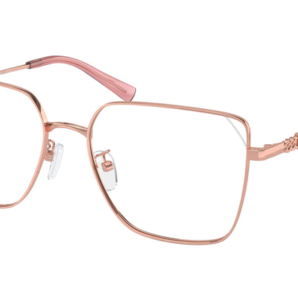 Michael Kors DALI MK3083D Rectangle Eyeglasses  1108-Shiny Rose Gold 56-145-17 - Color Map Gold
