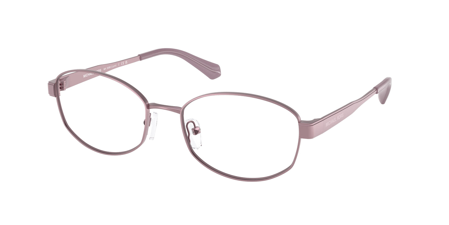Michael Kors LYON MK3086 Oval Eyeglasses  1903-Light Iris 55-140-18 - Color Map Violet