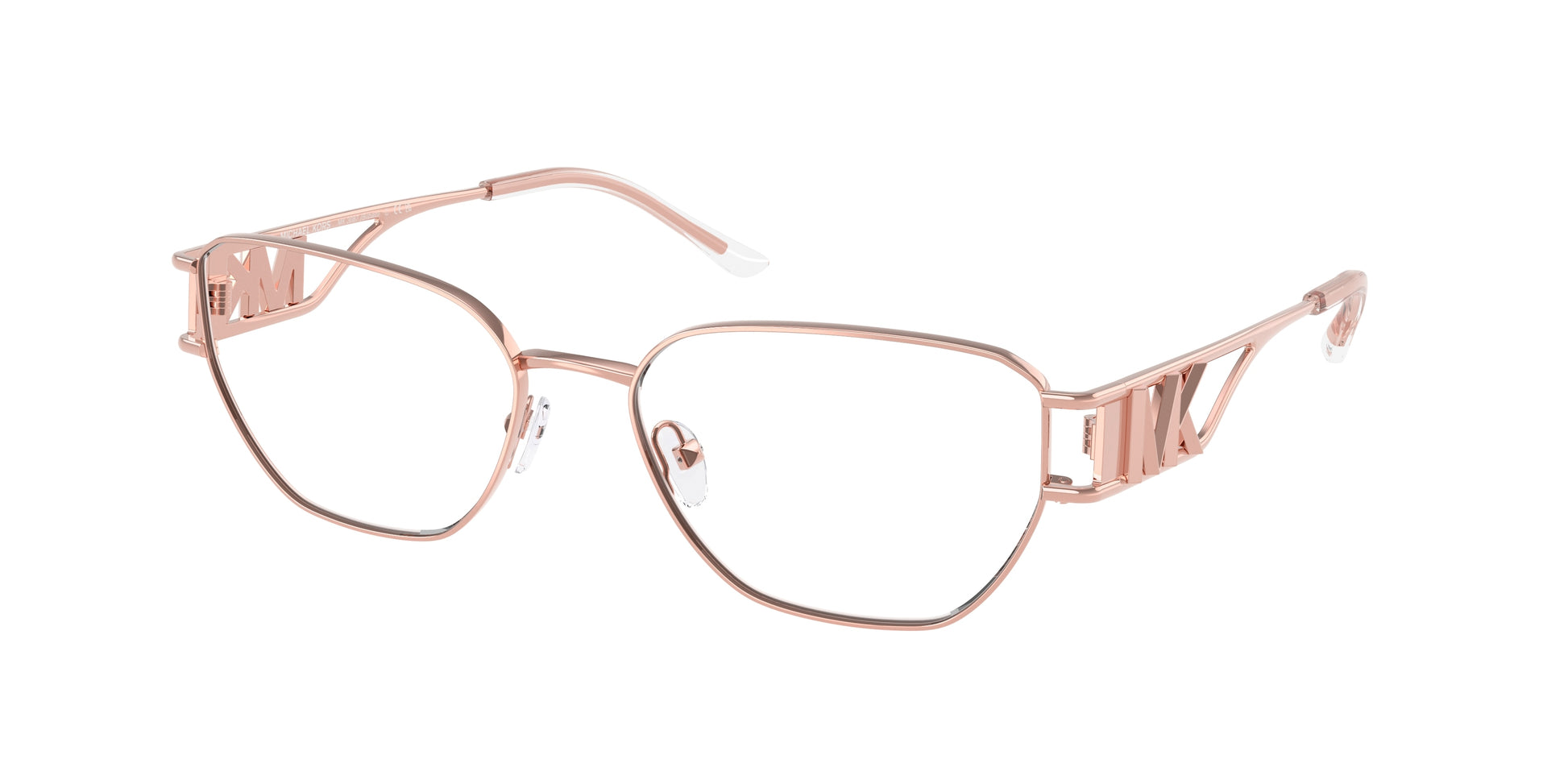 Michael Kors BILBAO MK3087 Irregular Eyeglasses  1108-Rose Gold 55-140-17 - Color Map Gold