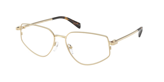 Michael Kors MENDOZA MK3088 Irregular Eyeglasses  1014-Light Gold Shiny 56-140-16 - Color Map Gold