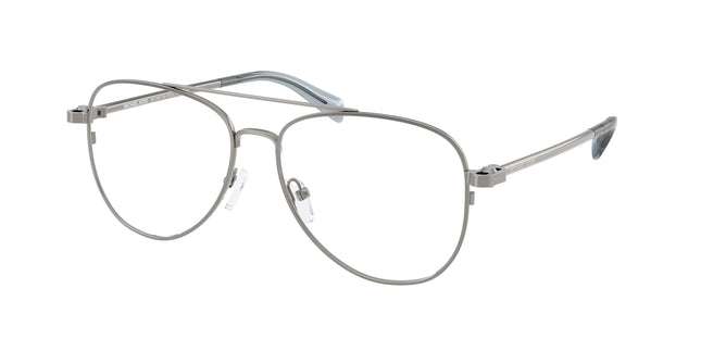 Michael Kors SãO PAULO MK3089 Pilot Eyeglasses  1002-Shiny Gunmetal 56-140-15 - Color Map Grey