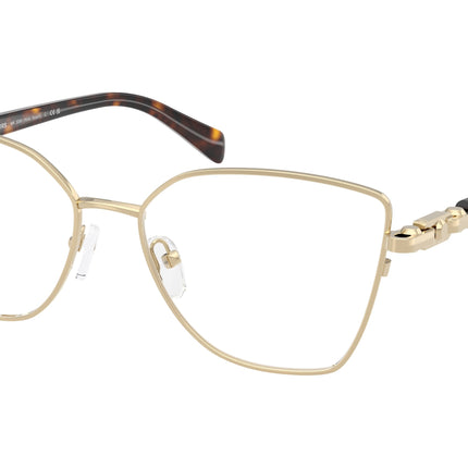 Michael Kors NIKKI BEACH MK3090 Butterfly Eyeglasses  1014-Light Gold Shiny 55-140-16 - Color Map Gold