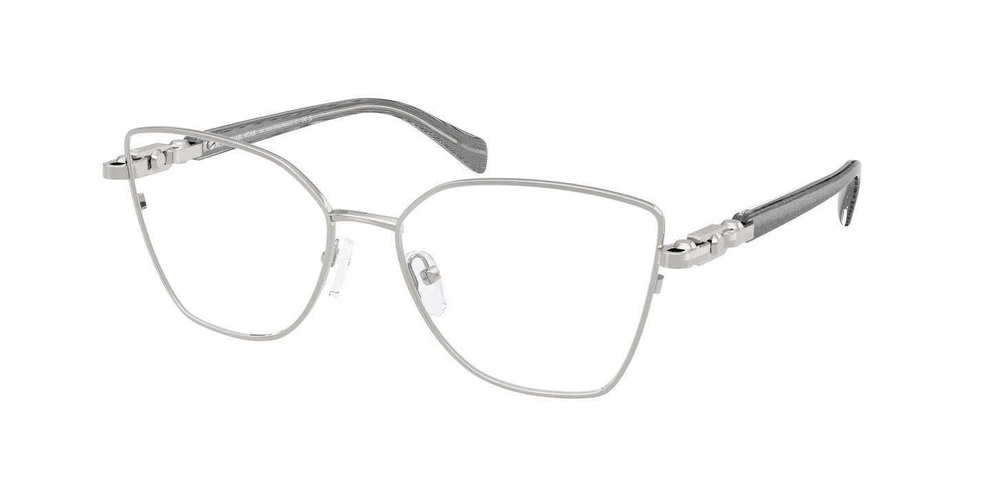 Michael Kors NIKKI BEACH MK3090 Butterfly Eyeglasses  1903-Silver Shiny 55-140-16 - Color Map Silver