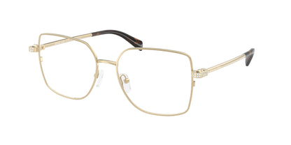Michael Kors RAVELLO MK3091B Square Eyeglasses  1014-Light Gold Shiny 54-140-16 - Color Map Gold