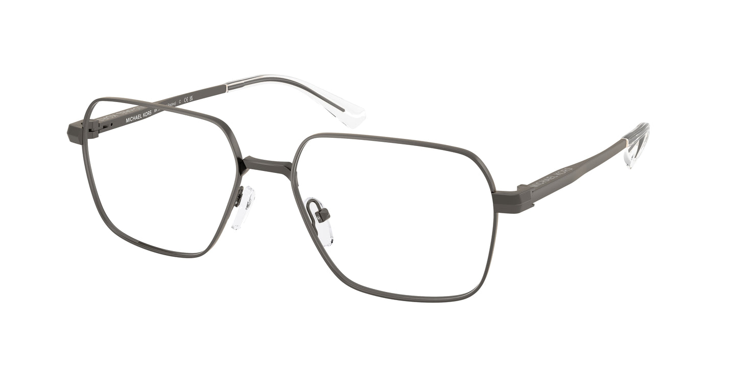 Michael Kors ENCINO MK3093 Square Eyeglasses  1002-Matte Gunmetal 57-145-17 - Color Map Grey