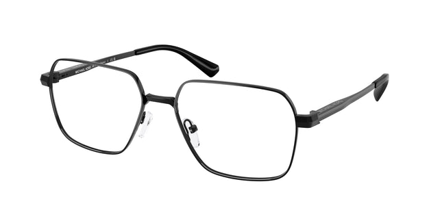 Michael Kors ENCINO MK3093 Square Eyeglasses  1005-Black Shiny 57-145-17 - Color Map Black