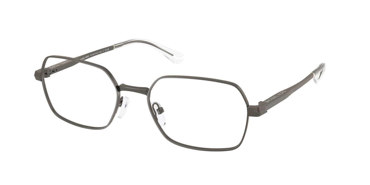 Michael Kors CULVER CITY MK3094 Square Eyeglasses  1002-Matte Gunmetal 56-145-19 - Color Map Grey