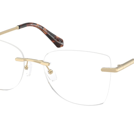 Michael Kors NAGS HEAD MK3099 Square Eyeglasses  1014-Light Gold 53-140-17 - Color Map Gold
