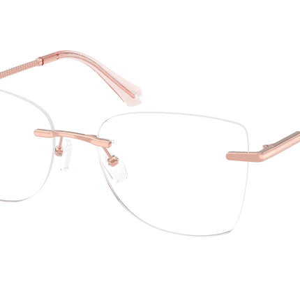 Michael Kors NAGS HEAD MK3099 Square Eyeglasses  1108-Rose Gold 53-140-17 - Color Map Gold