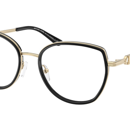 Michael Kors KIAWAH MK3101 Round Eyeglasses  3005-Black 53-140-18 - Color Map Black