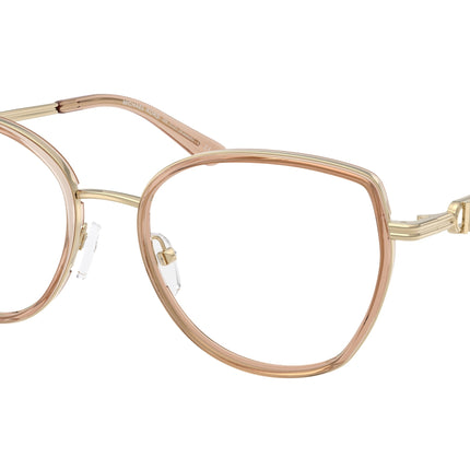 Michael Kors KIAWAH MK3101 Round Eyeglasses  4051-Light Brown 53-140-18 - Color Map Brown