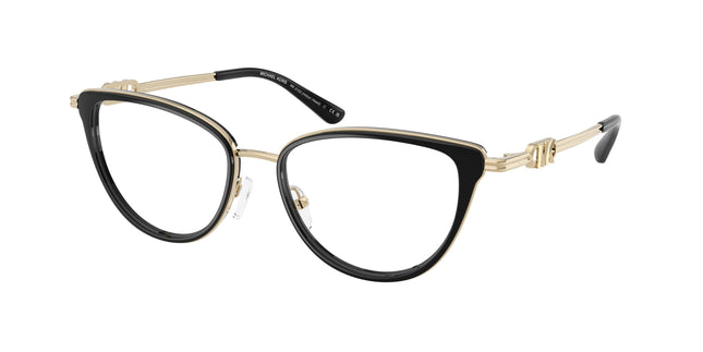 Michael Kors HILTON HEAD MK3103 Cat Eye Eyeglasses  3005-Black 53-140-17 - Color Map Black