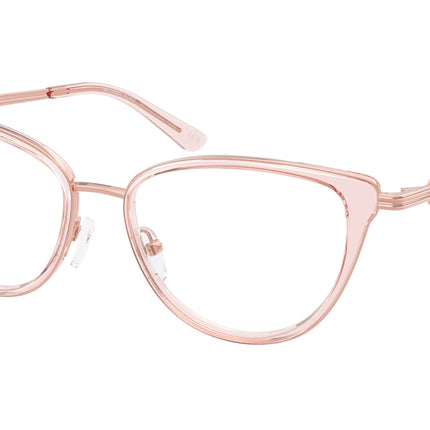 Michael Kors HILTON HEAD MK3103 Cat Eye Eyeglasses  3101-Pink Transparent 53-140-17 - Color Map Pink