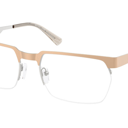 Michael Kors ZAMBIA MK3106 Rectangle Eyeglasses  1014-Gold Matte 58-145-19 - Color Map Gold
