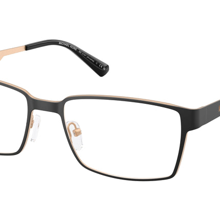 Michael Kors ARUSHA MK3107 Rectangle Eyeglasses  1005-Black Matte 56-150-18 - Color Map Black