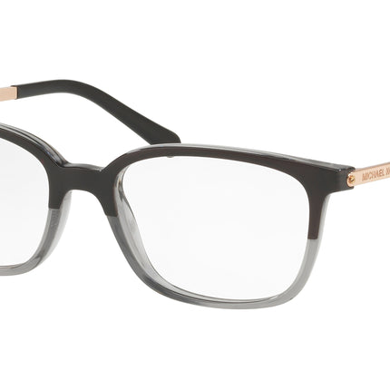Michael Kors BLY MK4047 Rectangle Eyeglasses  3280-Black/Transparent Grey 53-135-17 - Color Map Black