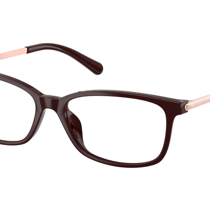 Michael Kors TELLURIDE MK4060U Rectangle Eyeglasses  3344-Cordovan 54-140-15 - Color Map Brown