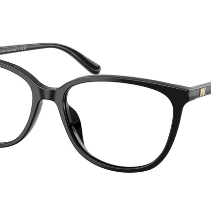 Michael Kors SANTA CLARA MK4067U Rectangle Eyeglasses  3005-Black 57-140-16 - Color Map Black