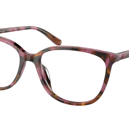 Michael Kors SANTA CLARA MK4067U Rectangle Eyeglasses  3998-Plum Graphic Tortoise 55-140-16 - Color Map Tortoise