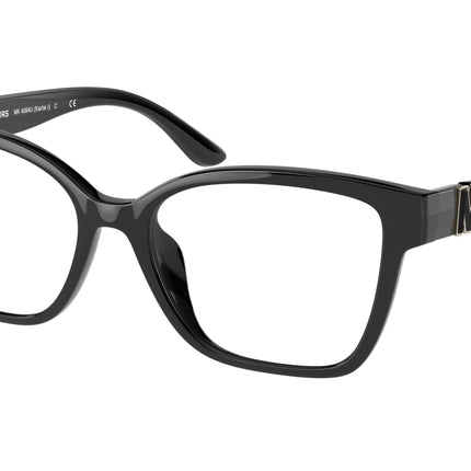 Michael Kors KARLIE I MK4094U Square Eyeglasses  3005-Black 53-140-16 - Color Map Black
