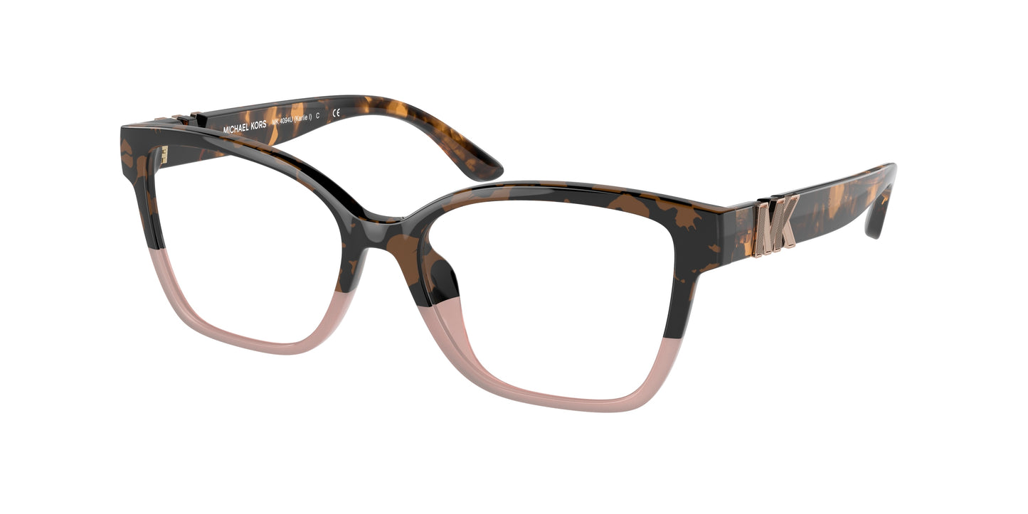 Michael Kors KARLIE I MK4094U Square Eyeglasses  3909-Tortoise 55-140-16 - Color Map Tortoise