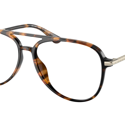 Michael Kors LADUE MK4096U Pilot Eyeglasses  3006-Dark Tortoise 56-140-14 - Color Map Tortoise