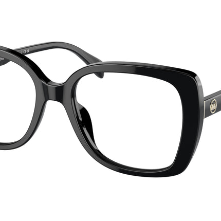 Michael Kors PERTH MK4104U Square Eyeglasses  3005-Black 53-140-18 - Color Map Black