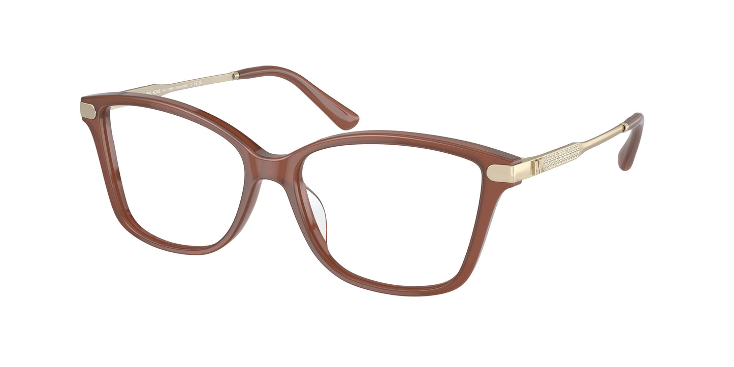 Michael Kors GEORGETOWN MK4105BU Butterfly Eyeglasses  3345-Milky Primrose 52-140-15 - Color Map Brown