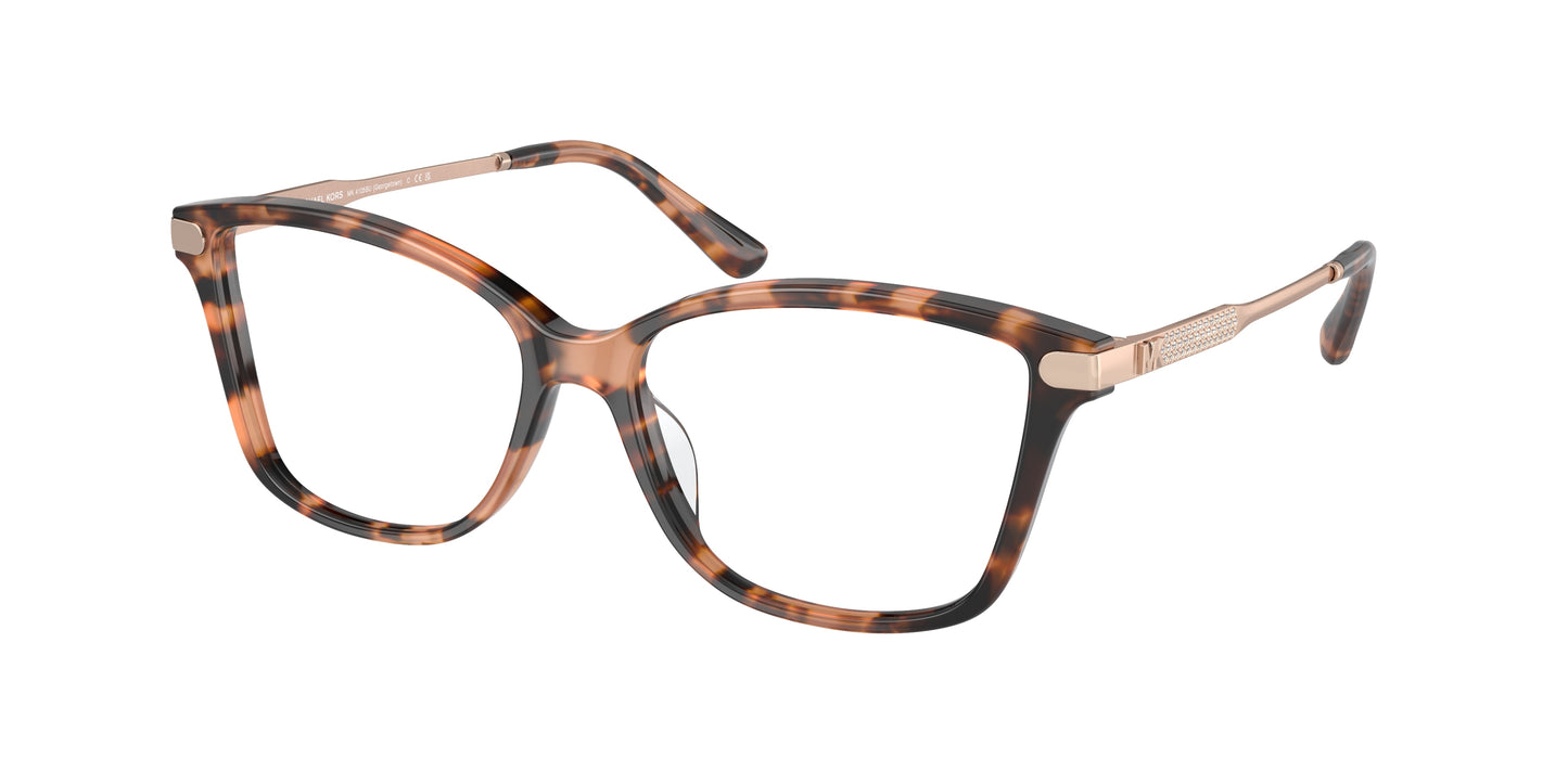 Michael Kors GEORGETOWN MK4105BU Butterfly Eyeglasses  3555-Pink Tortoise 56-145-16 - Color Map Tortoise