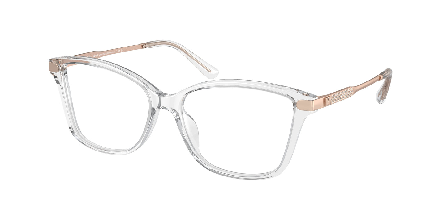 Michael Kors GEORGETOWN MK4105BU Butterfly Eyeglasses  3999-Transparent Clear 56-145-16 - Color Map Transparent