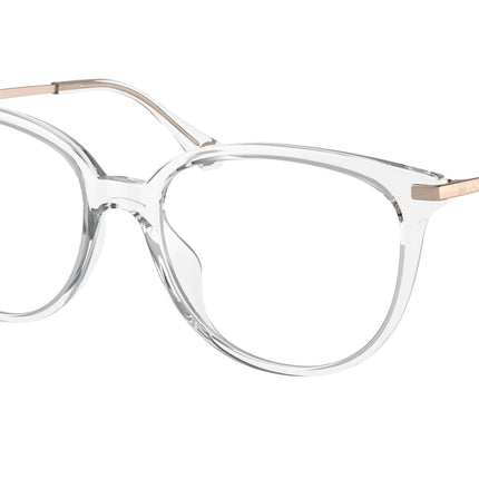 Michael Kors WESTPORT MK4106U Round Eyeglasses  3255-Clear Transparent 56-145-17 - Color Map Transparent