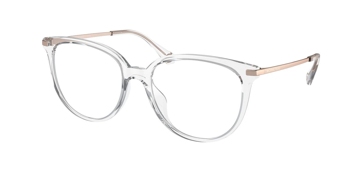 Michael Kors WESTPORT MK4106U Round Eyeglasses  3255-Clear Transparent 56-145-17 - Color Map Transparent