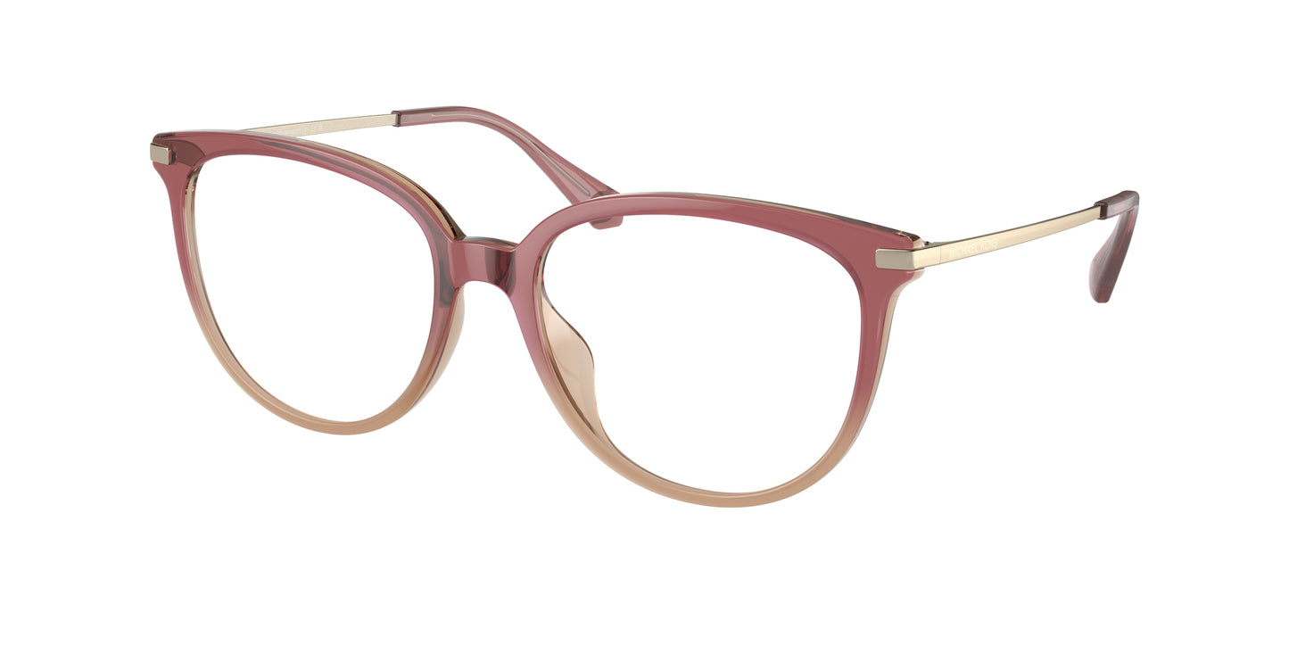 Michael Kors WESTPORT MK4106U Round Eyeglasses  3256-Dusty Rose Light Brown 56-145-17 - Color Map Pink