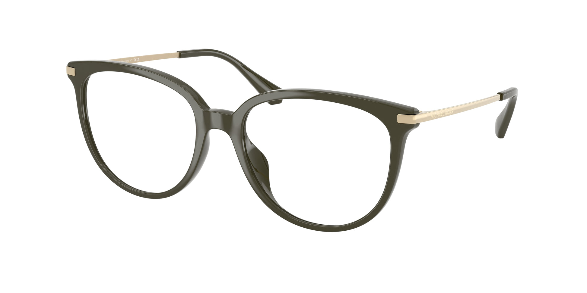 Michael Kors WESTPORT MK4106U Round Eyeglasses  3902-Olive 54-140-17 - Color Map Green