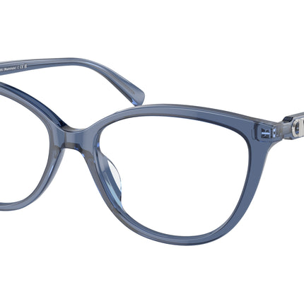 Michael Kors WESTMINSTER MK4109U Cat Eye Eyeglasses  3956-Blue Transparent 54-140-16 - Color Map Blue