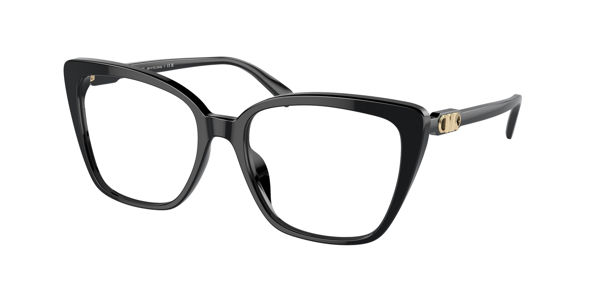 Michael Kors AVILA MK4110U Square Eyeglasses  3005-Black 53-140-17 - Color Map Black