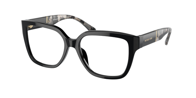 Michael Kors POLANCO MK4112 Square Eyeglasses  3005-Black 54-140-16 - Color Map Black