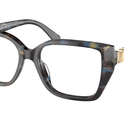 Michael Kors CASTELLO MK4115U Square Eyeglasses  3952-Bright Blue Tortoise 54-140-17 - Color Map Blue