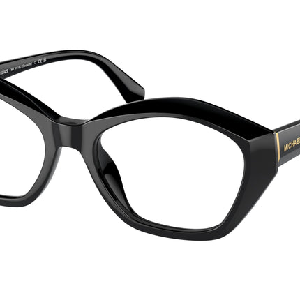 Michael Kors SEASIDE MK4116U Irregular Eyeglasses  3005-Black 53-140-18 - Color Map Black