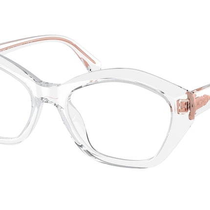 Michael Kors SEASIDE MK4116U Irregular Eyeglasses  3015-Clear 53-140-18 - Color Map Transparent
